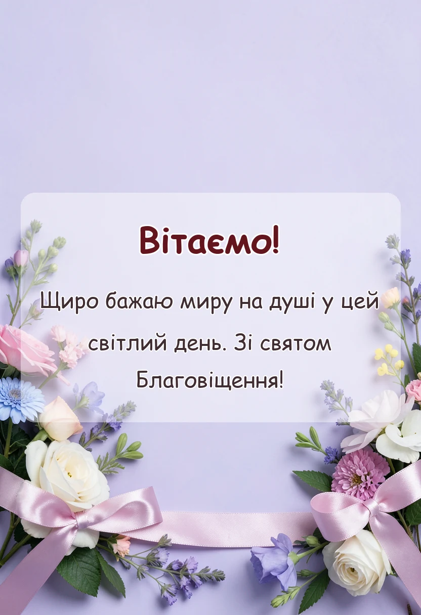 унікальна листівка - картинки з благовіщенням