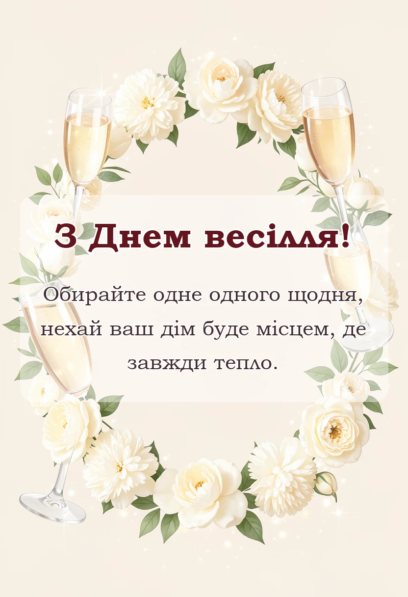 святкова картинка: картинки з весіллям українською