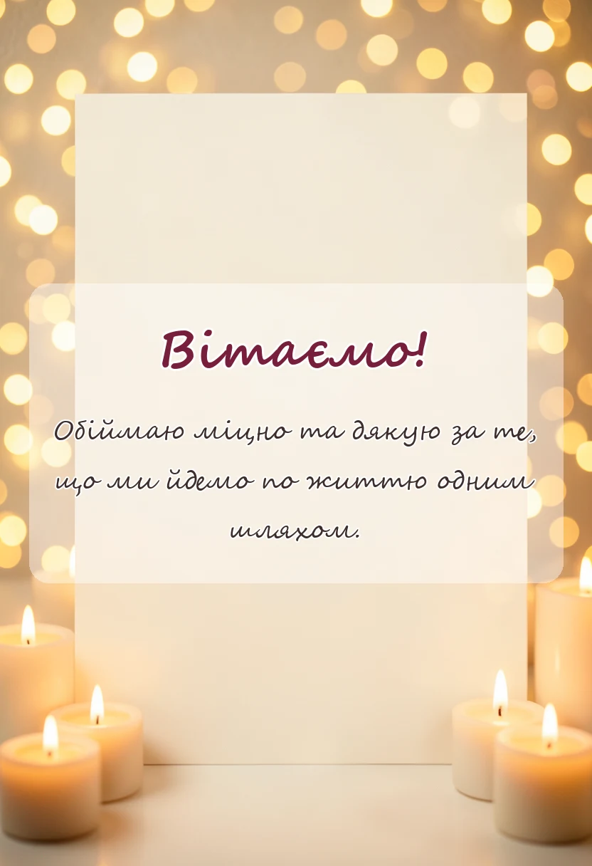 красива листівка: привітання з днем сімї чоловіку