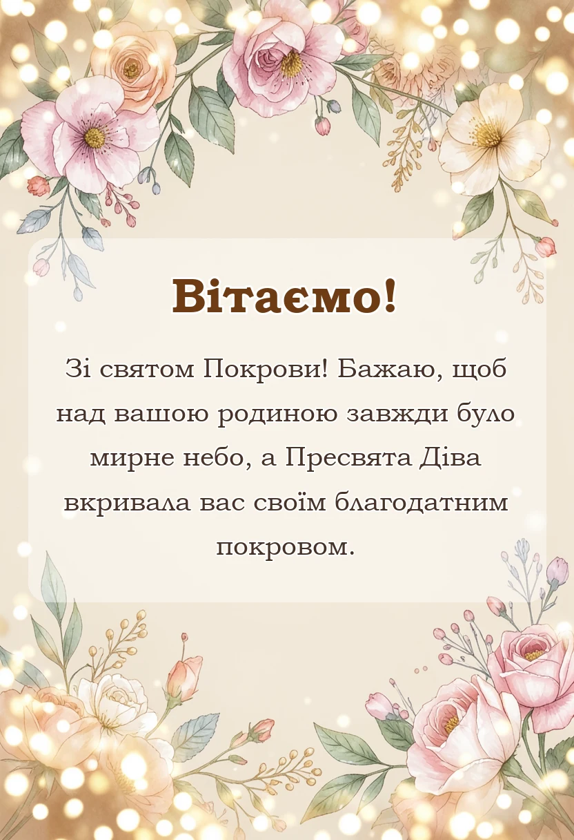 красива листівка: картинки з покровою