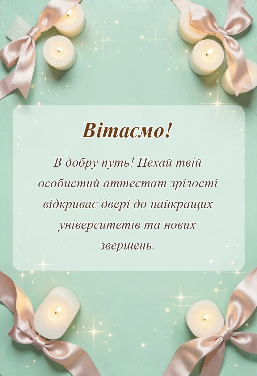 вітальна листівка - картинки випускниці школи
