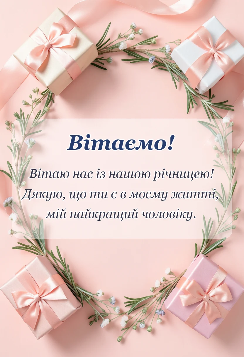 листівка з побажанням - картинки з річницею коханому