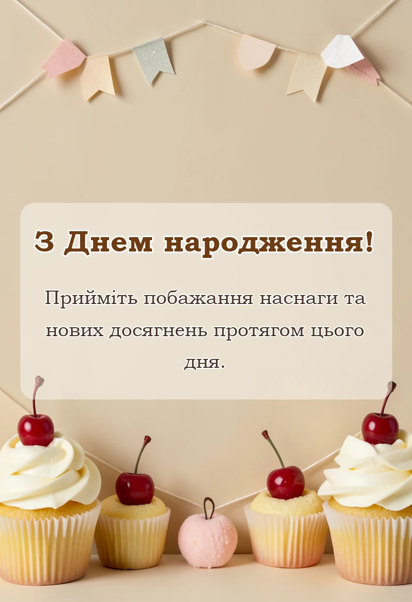 вітальна листівка - побажання гарного дня своїми словами вірші картинки