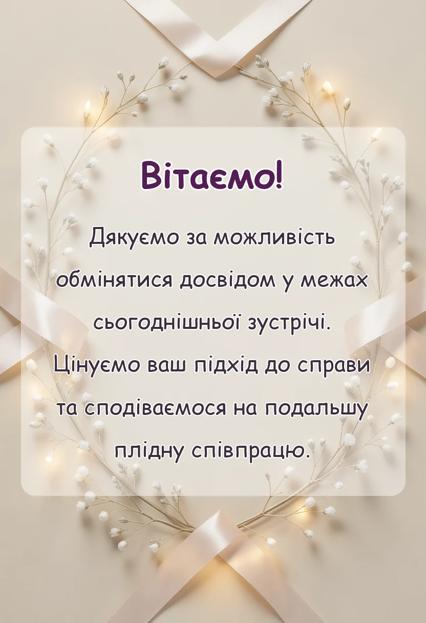 унікальна листівка - подяка за гарно проведений час слова вдячності