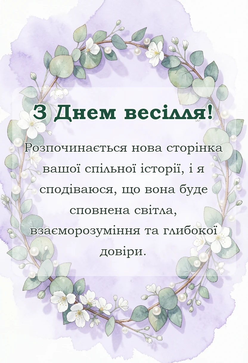 унікальна листівка - привітання на весілля від мами вірші та проза