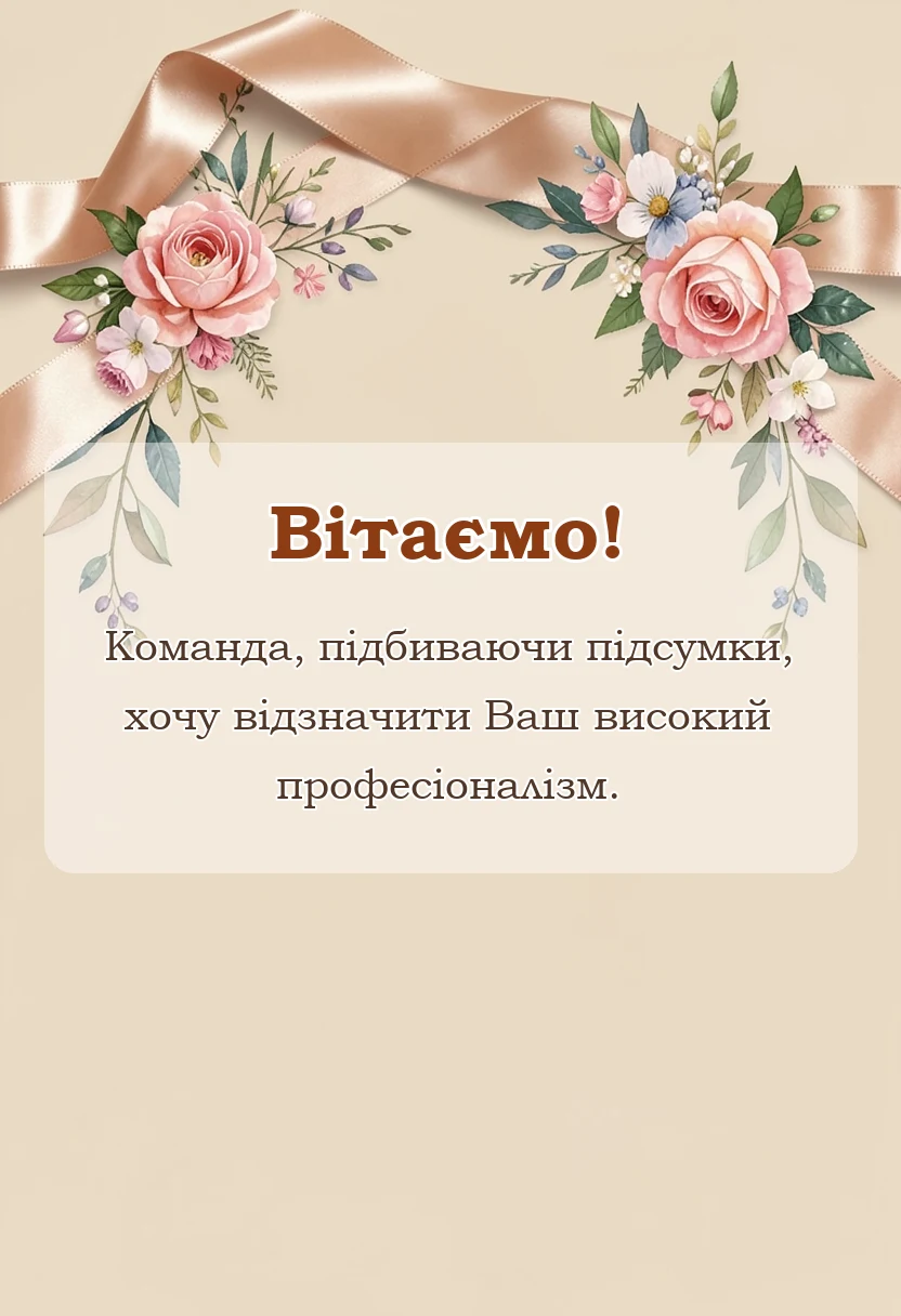 унікальна листівка - привітання з новим роком в прозі