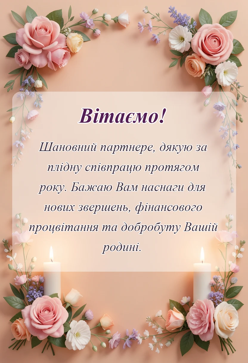листівка з побажанням - привітання з новим роком текст