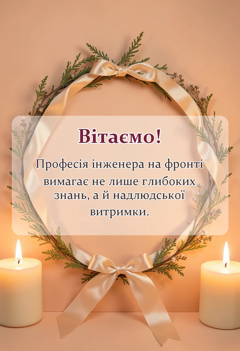 унікальна листівка - привітання з днем інженерних військ україни своїми словами