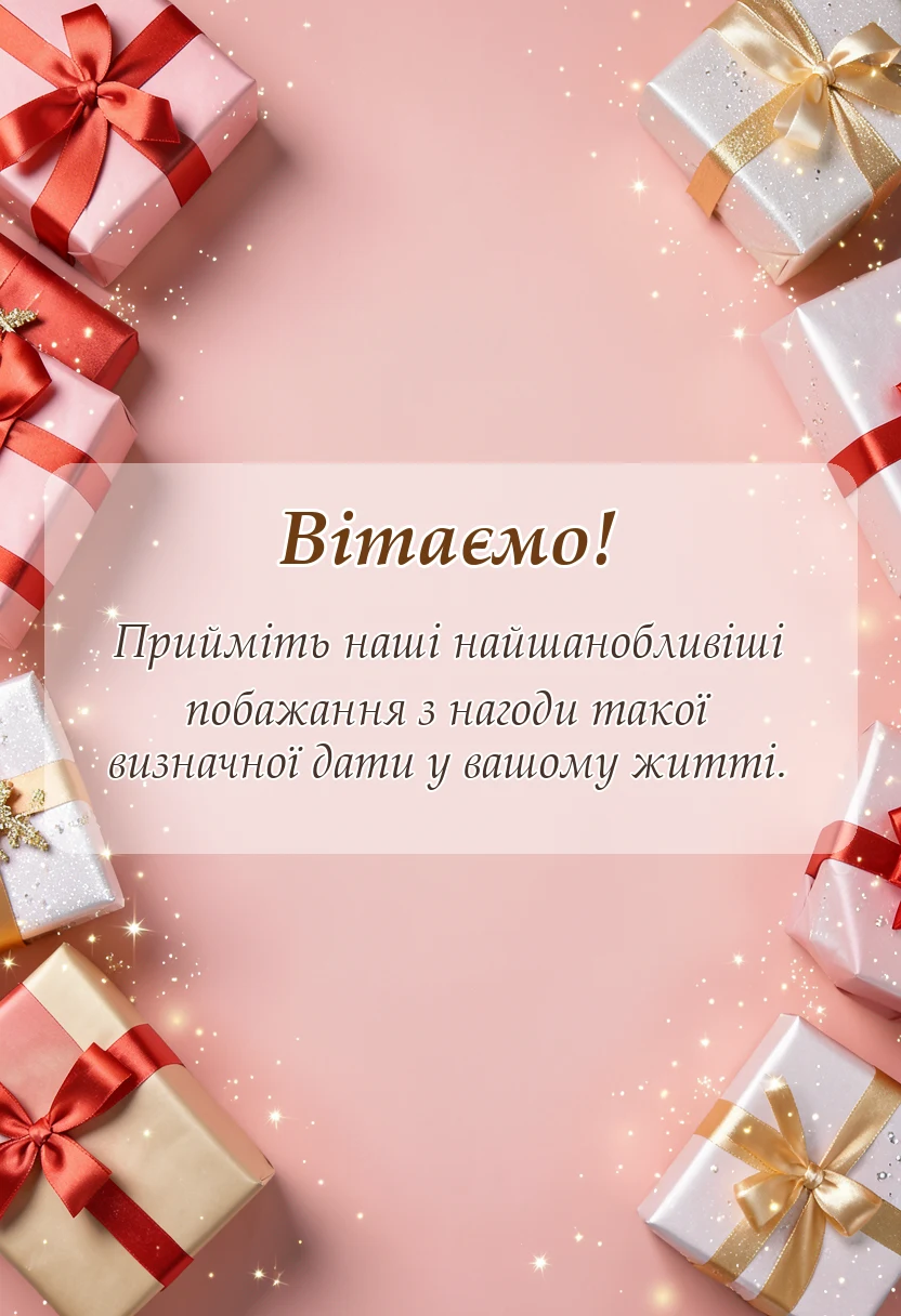 вітальна листівка - привітання на фарфорове весілля
