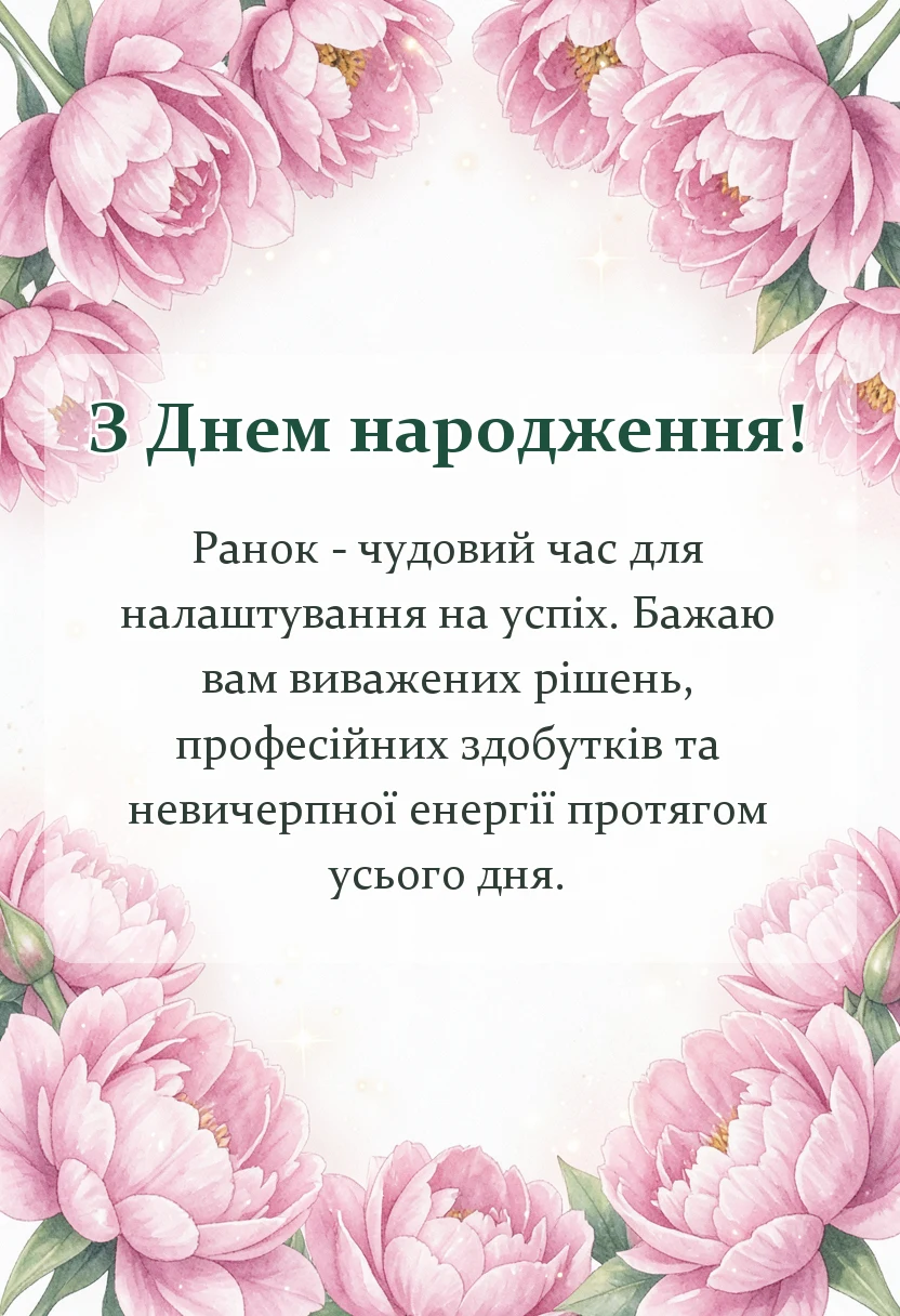 святкова картинка: побажання доброго ранку гарного дня мирного неба
