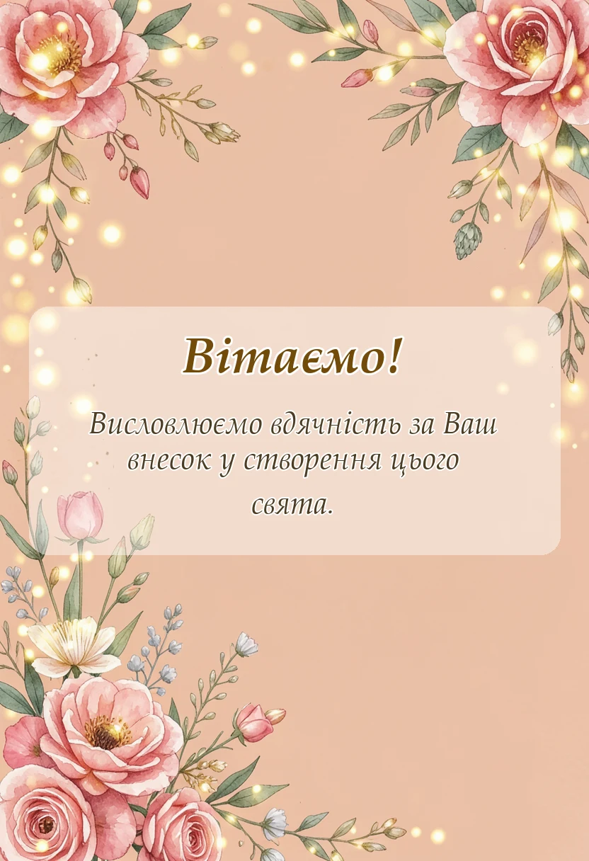 унікальна листівка - подяка за неймовірні емоції