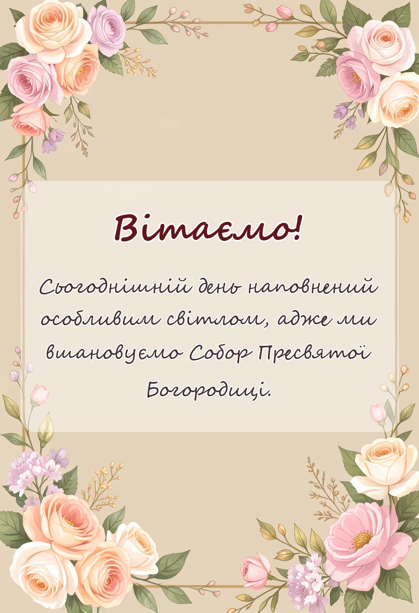 красива листівка: картинки собору пресвятої богородиці 8 січня