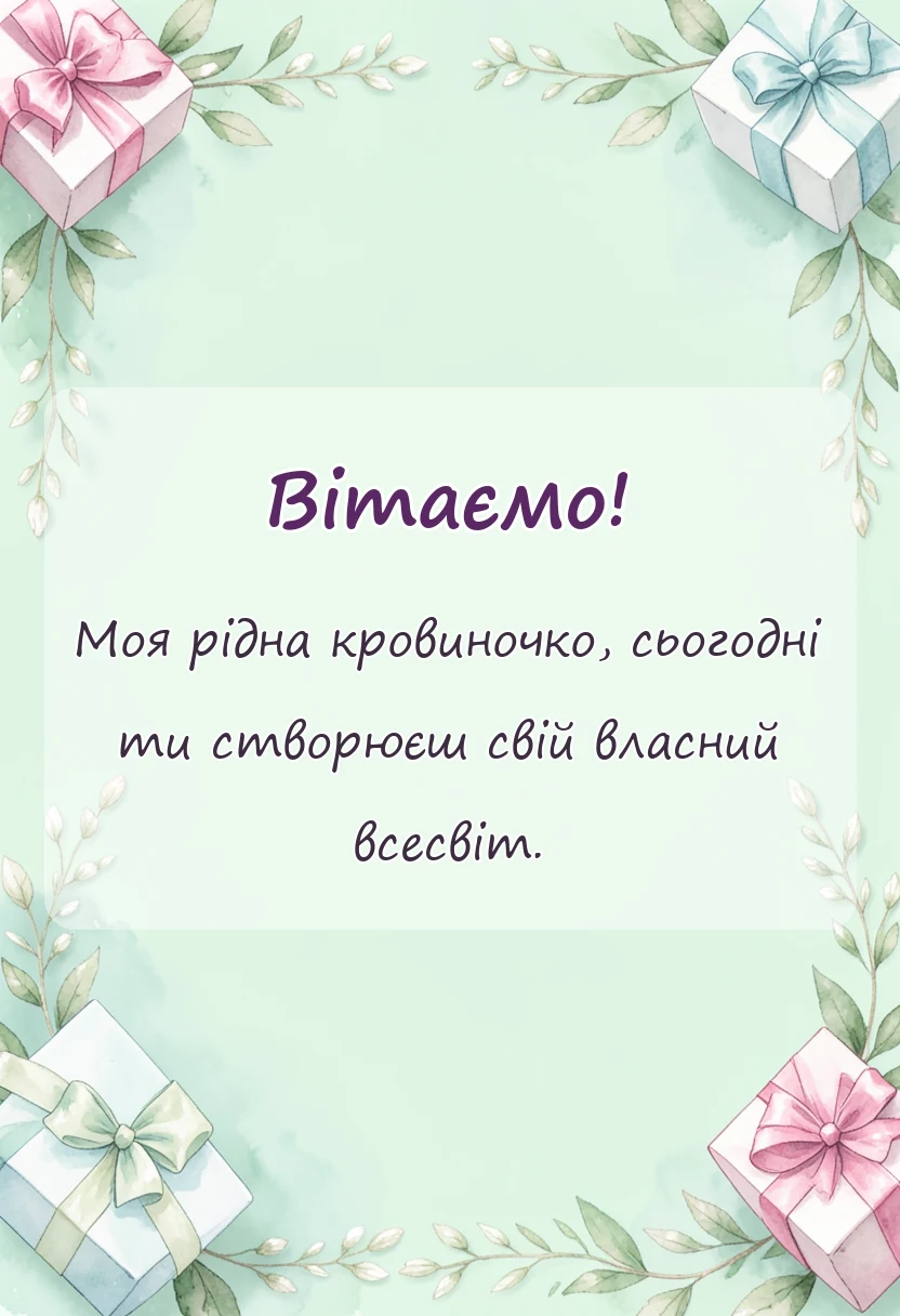 святкова картинка: привітання з днем весілля від мами сину