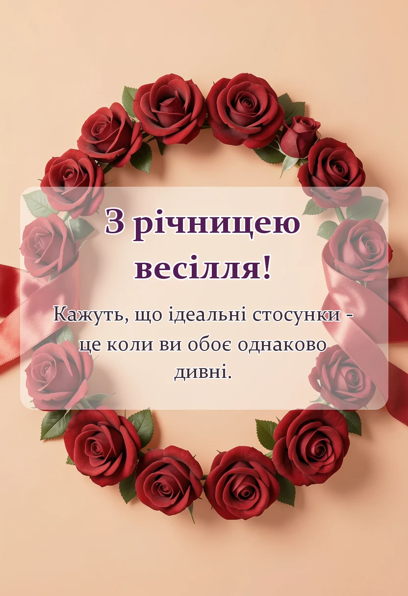 красива листівка: прикольні привітання з річницею весілля