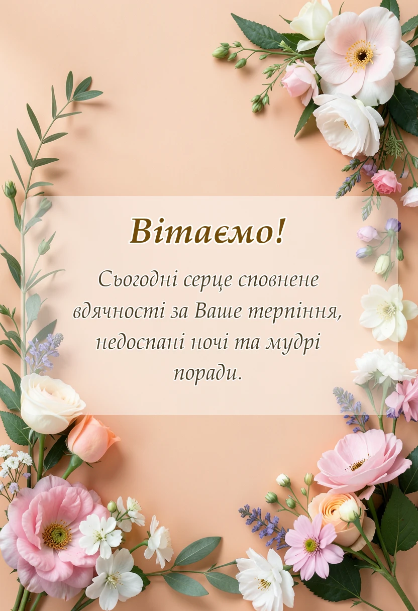 вітальна листівка - привітання батькам з останнім дзвоником