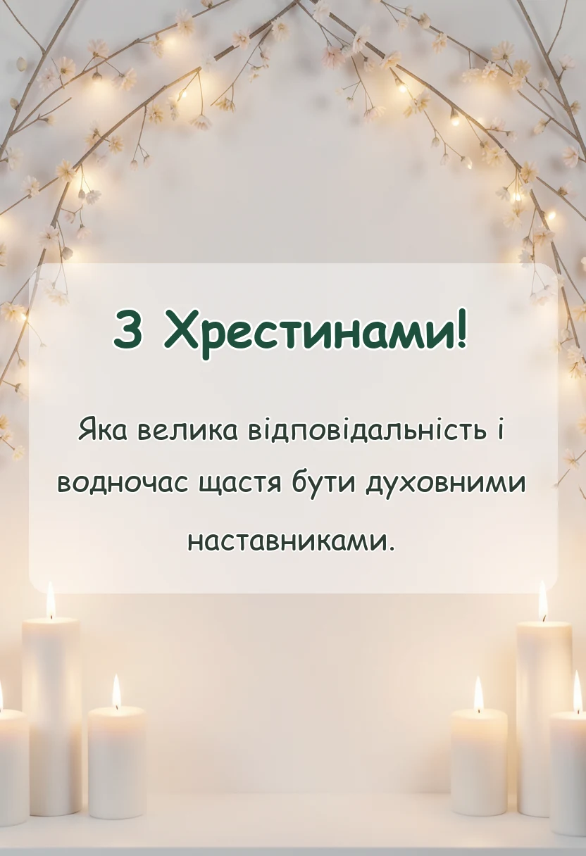 святкова картинка: що бажати на хрестинах