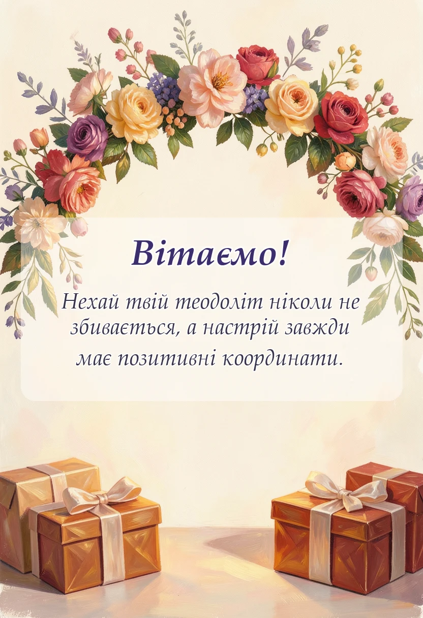святкова картинка: привітання з днем землевпорядника