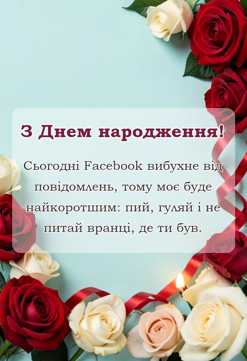 красива листівка: привітання з днем народження у facebook або instagram ідеї поради