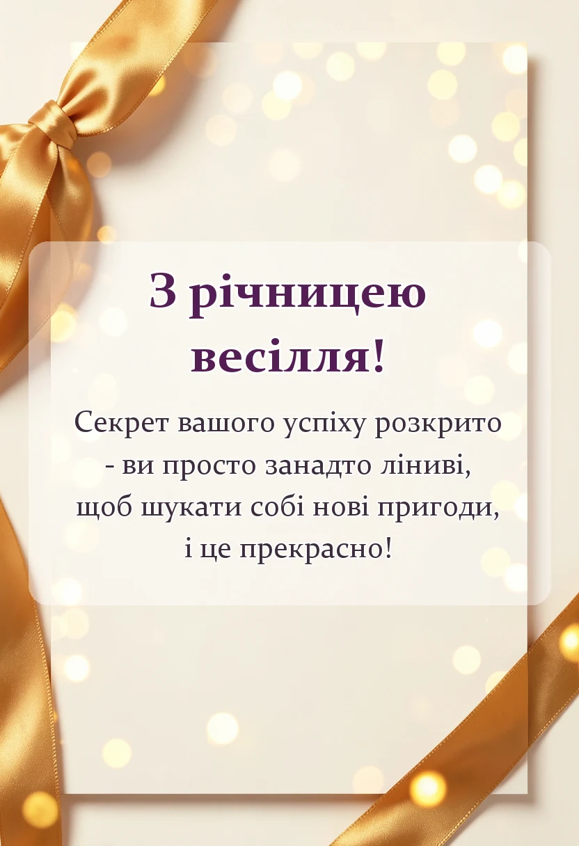 красива листівка: текст привітання з золотим весіллям