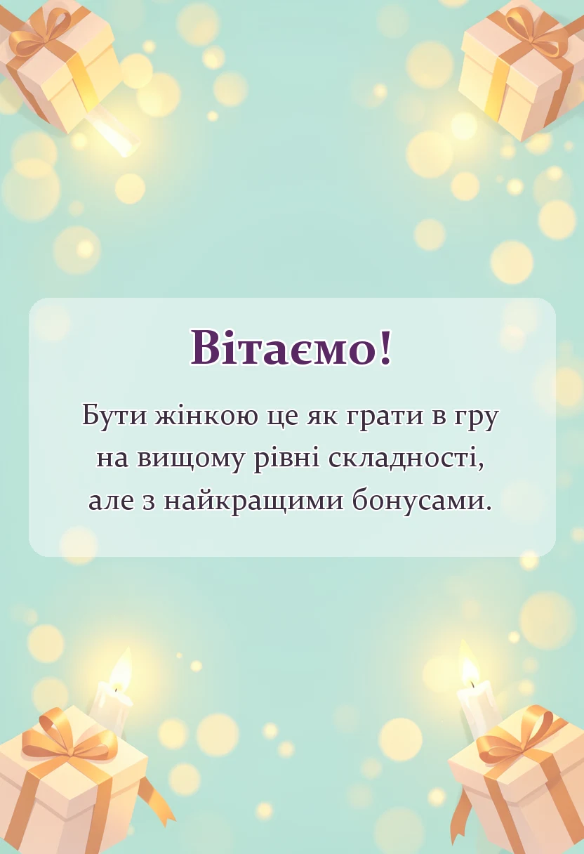 вітальна листівка - картинки з днем жіночого щастя