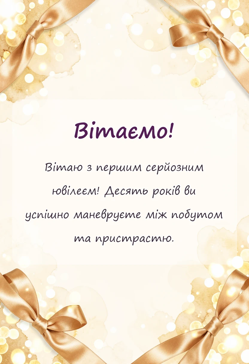 унікальна листівка - побажання на річницю весілля