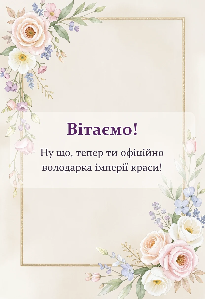 святкова картинка: привітання з відкриттям салону своїми словами