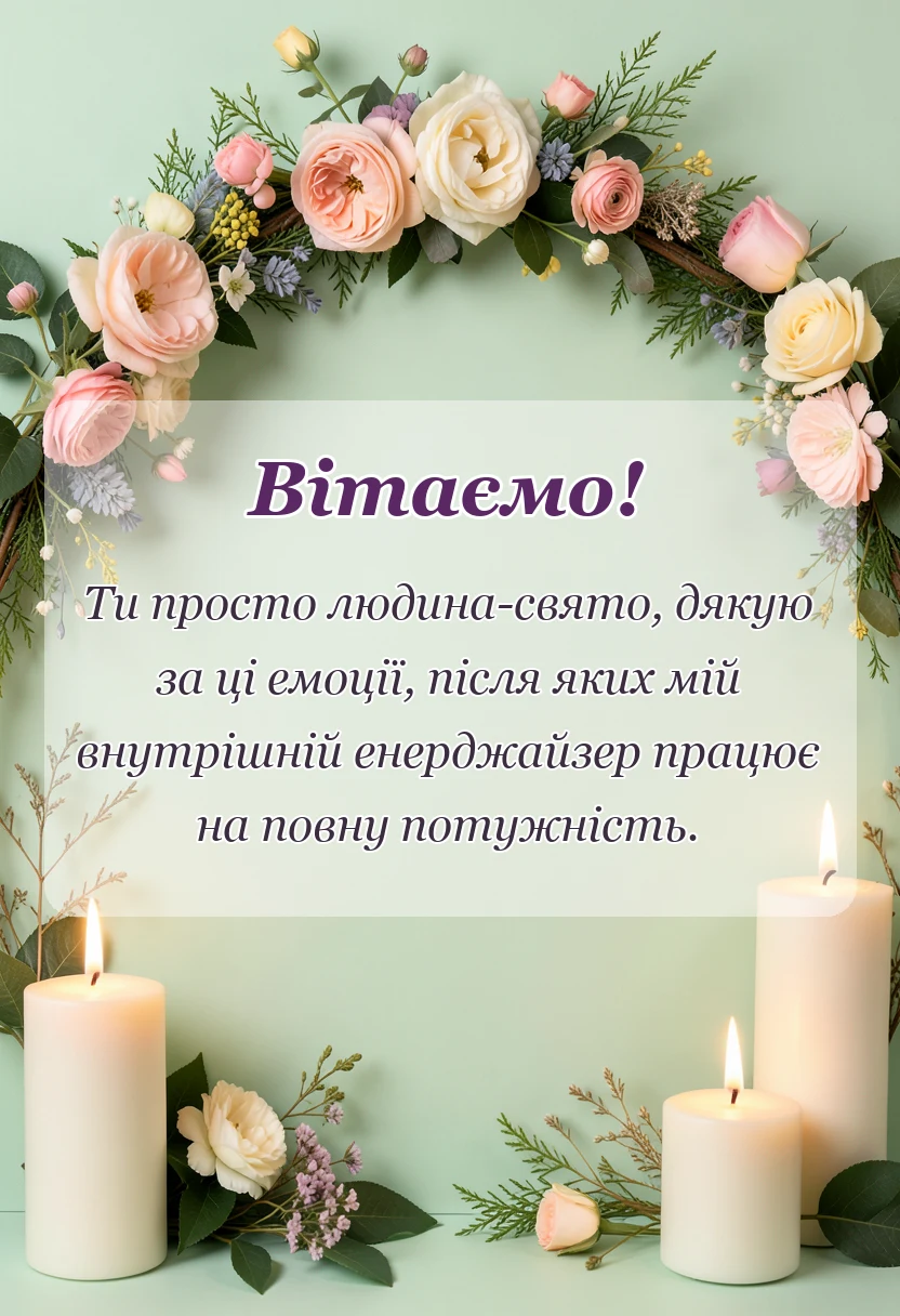 унікальна листівка - подяка за неймовірні емоції