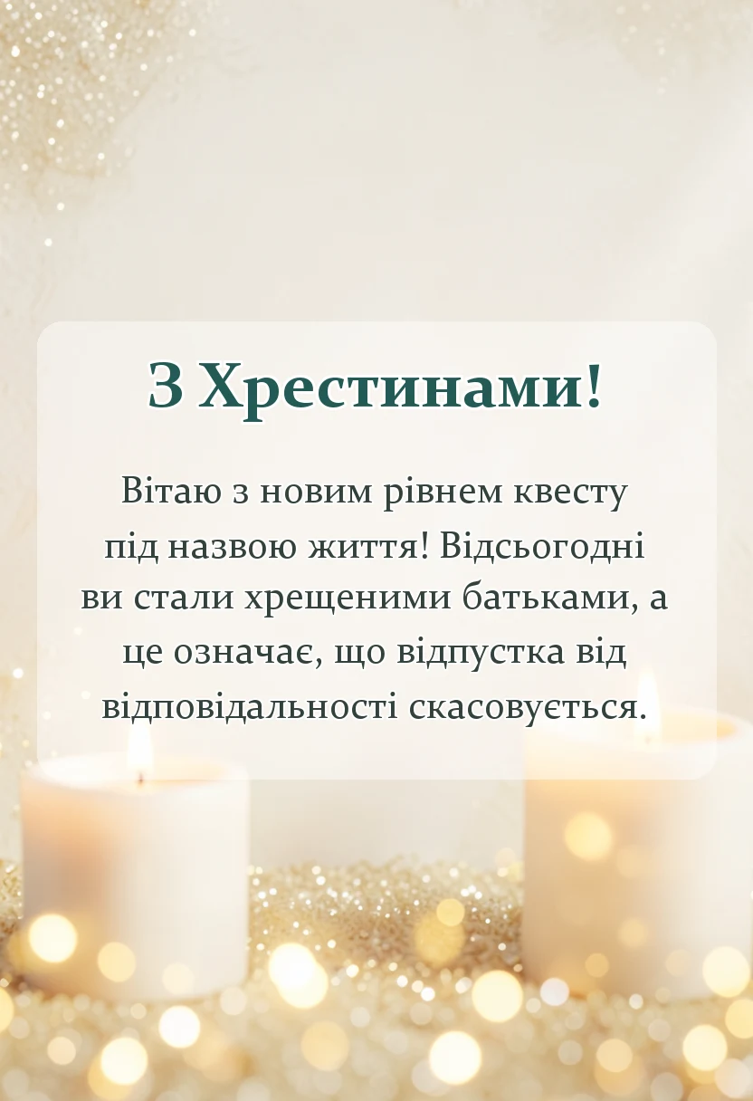 святкова картинка: що бажати на хрестинах