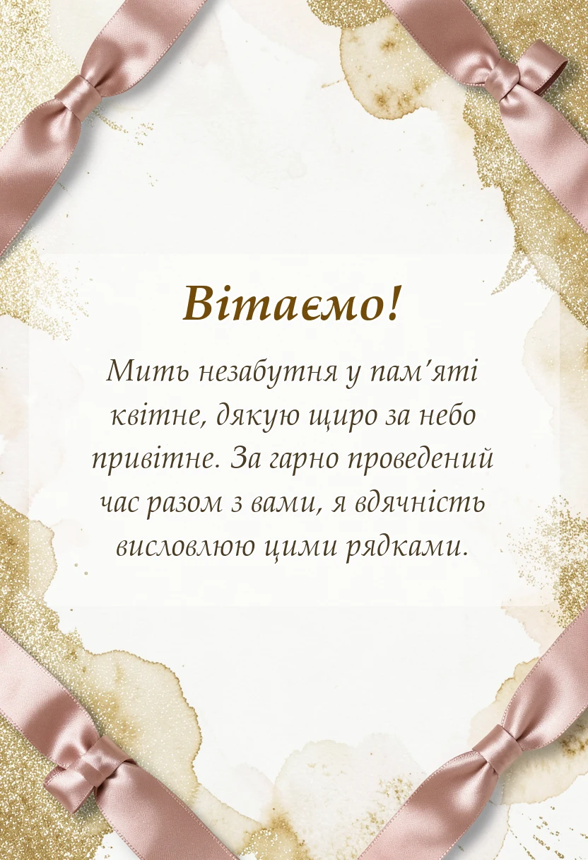 святкова картинка: подяка за гарно проведений час слова вдячності