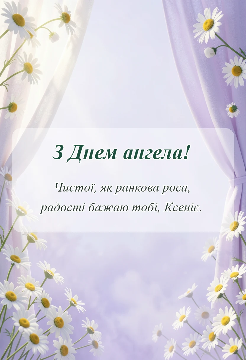 святкова картинка: картинки з днем ангела ксенії