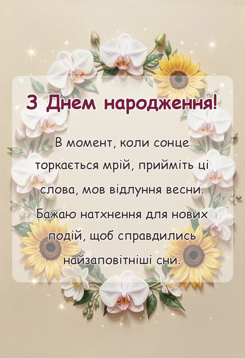 листівка з побажанням - привітання з днем народження у facebook або instagram ідеї поради