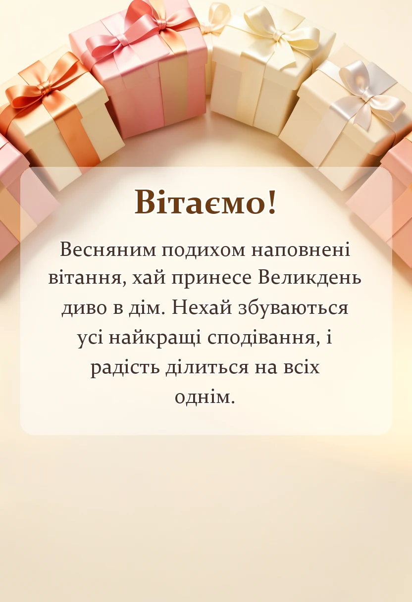 листівка з побажанням - листівка з великоднем