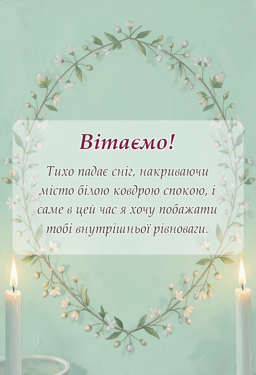 святкова картинка: привітання з новим роком в прозі