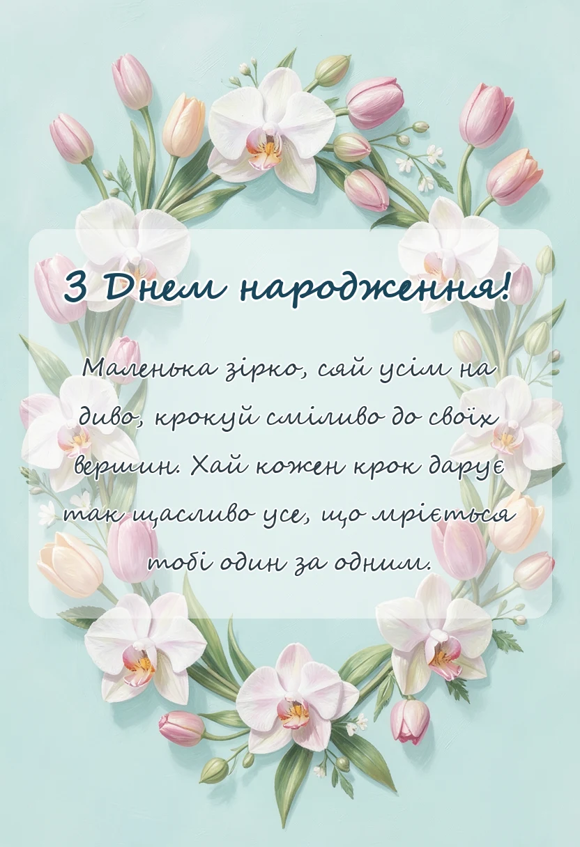 унікальна листівка - картинки з днем народження дівчинці підлітку