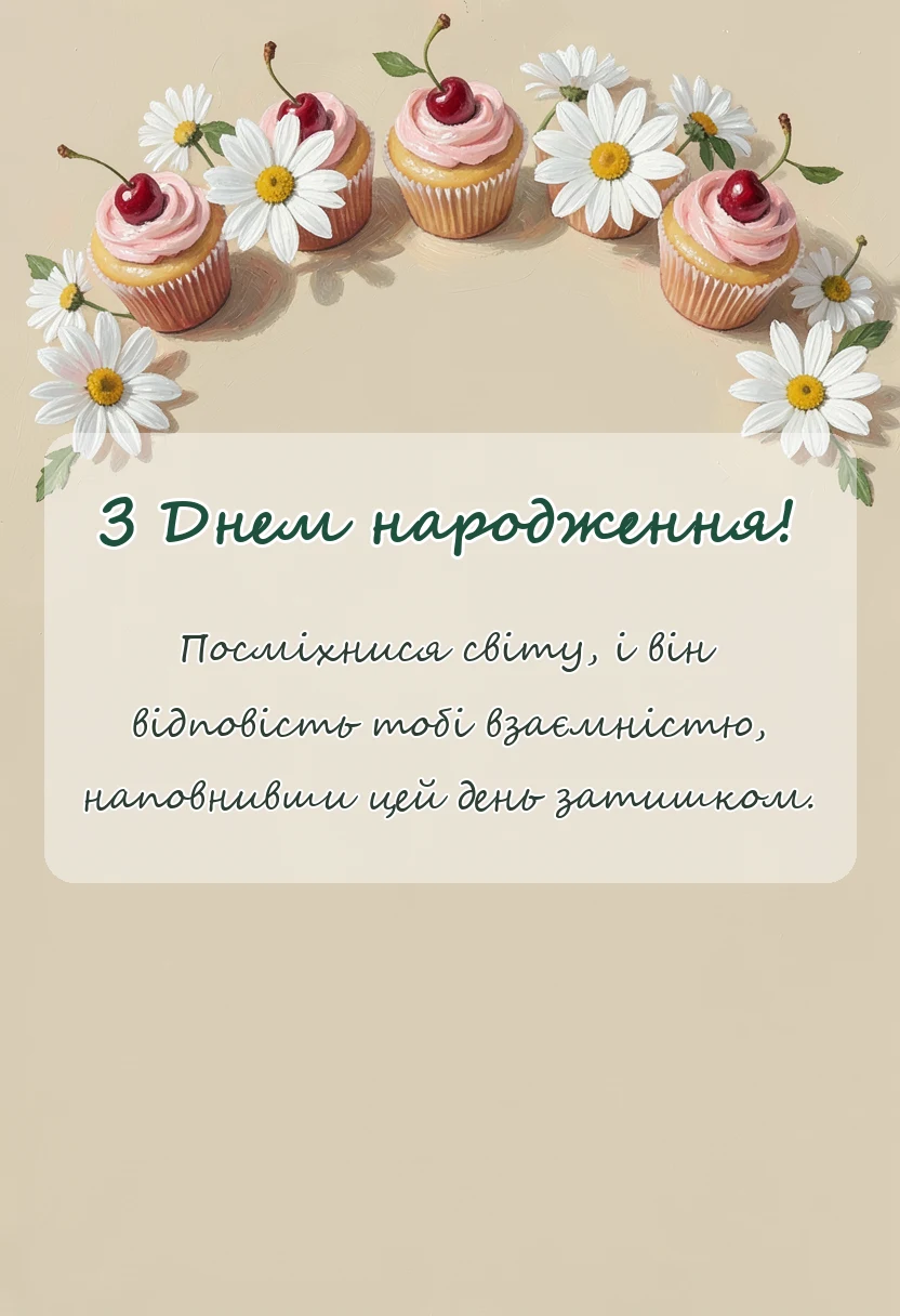 унікальна листівка - побажання гарного дня своїми словами вірші картинки