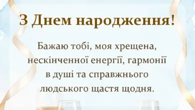 унікальна листівка - привітання з днем народження хрещеній