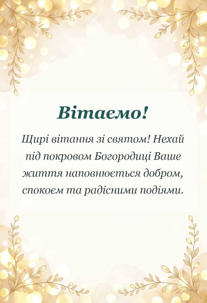 вітальна листівка - картинки з покровою пресвятої богородиці