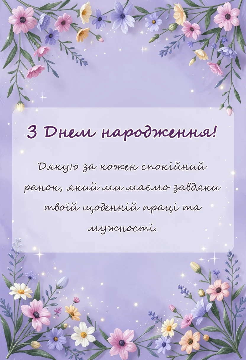 листівка з побажанням - побажання воїнам своїми словами