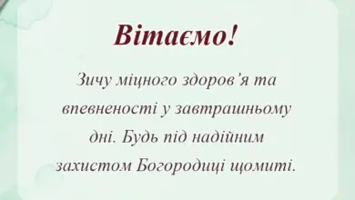 листівка з побажанням - привітання з покровою пресвятої богородиці