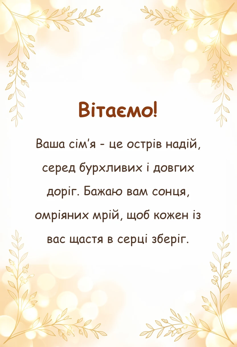 красива листівка: картинки з днем родини